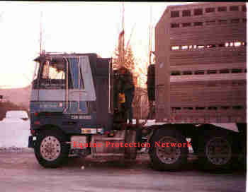 Tractor Trailer at Schroon Lake, NY Rest area.